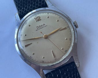 Doxa Doctors Medical Classic Dress Stainless Steel Vintage Large Swiss Made 1950
