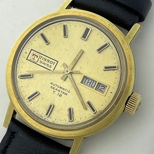 【稼働】ティソ シースター 1990年代 ゴールドウォッチ ヴィンテージ 腕時計 Tissot seastar t12 - Etsy 日本