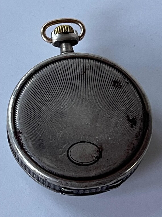 Anonymous Solid Silver 800 White Porcelain Dial P… - image 10