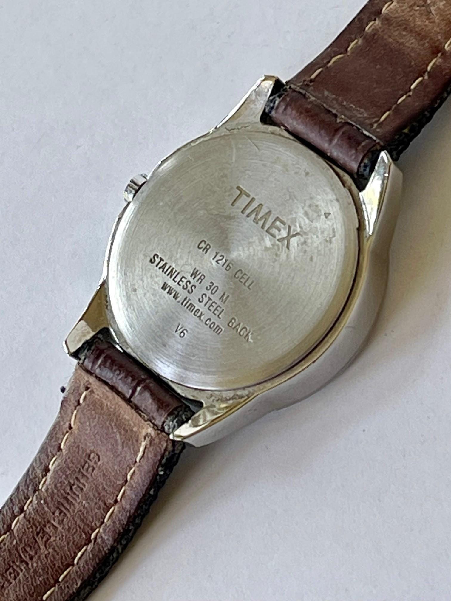 Timex Indiglo WR 30 M roestvrijstalen vintage klassieke jurk The Dial Lights Up Etsy Nederland