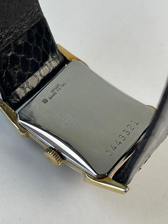 Gruen Precision Rectangular Sub-Seconds Black Dil… - image 5