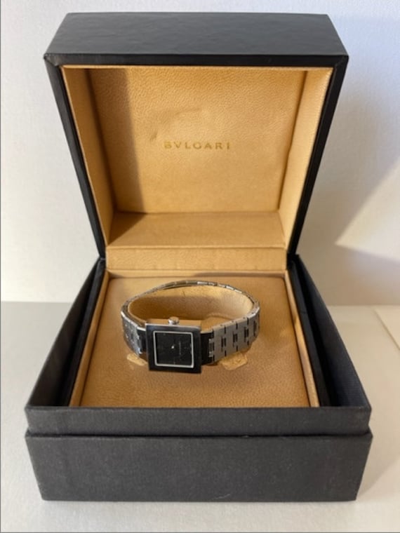 Bulgari QUADRATO Ref SQ22SS L8475 Ladies Stainless