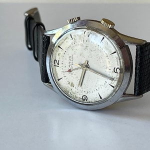 Benrus WristAlarm Stainless Steel Vintage Swiss Made