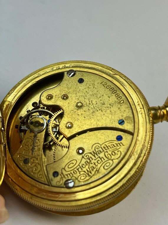 Waltham Warranted 20years Hunter Case Gold Filled Antique Pocket