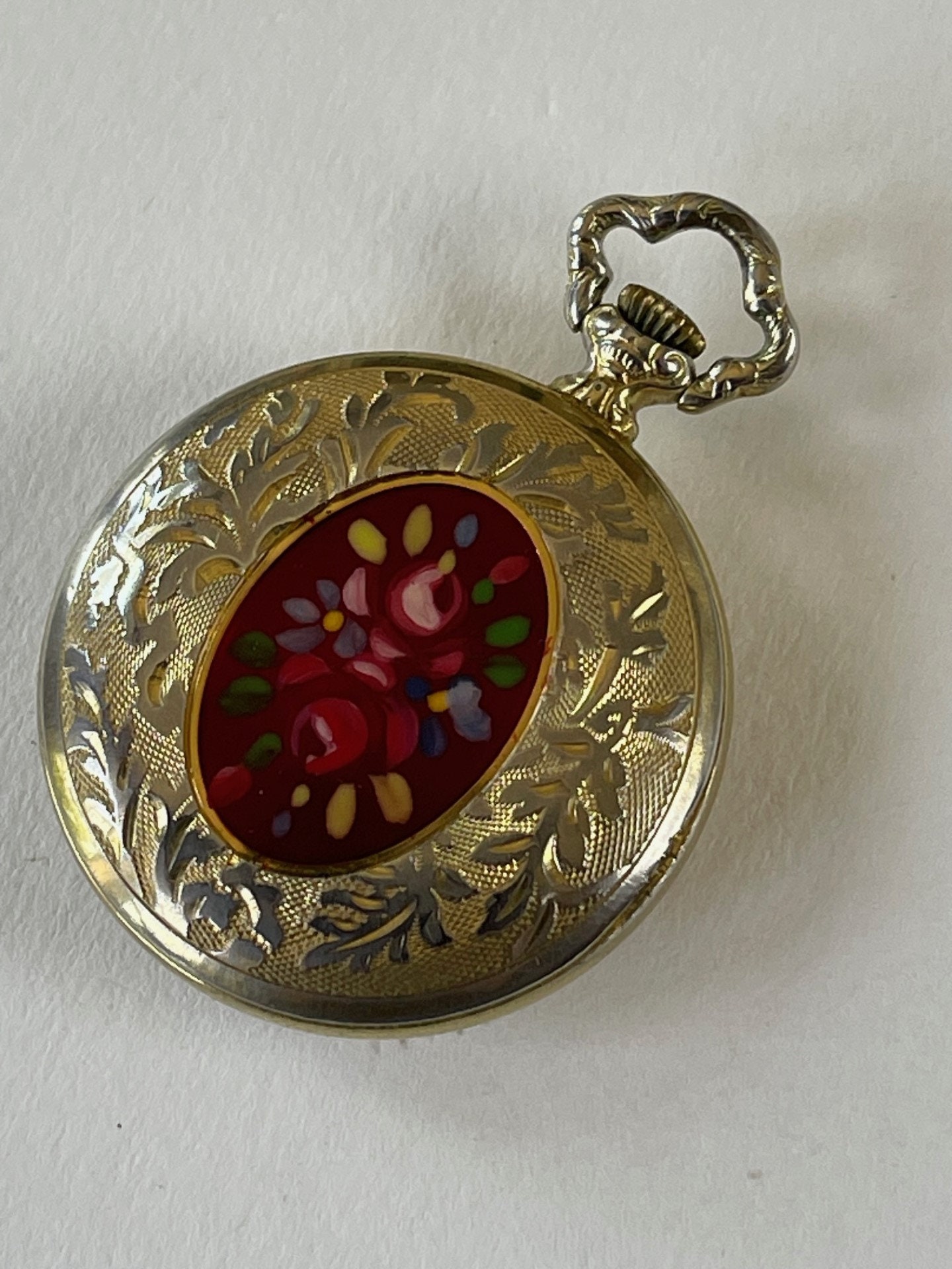 Moeris Ladies Gold Capped Enamel Case Back Antique Art Deco Pocket Watch  Roman Numbers Swiss Made 1923 - Etsy