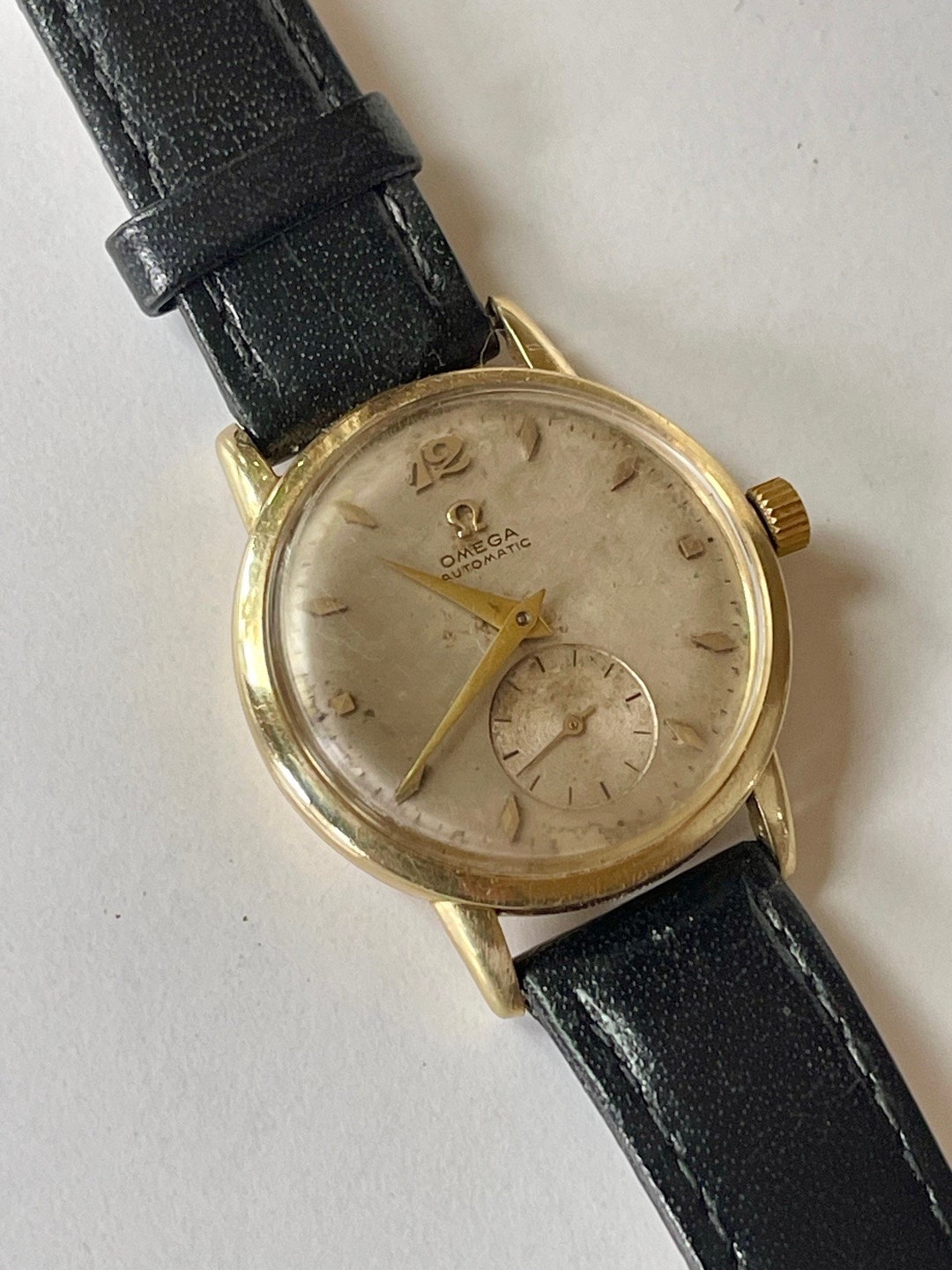 Omega Bumper Automatic Tropical Dial Cold Filled Ref.f.6212 Cal.344 Vintage Swiss Made 1952 Etsy Canada