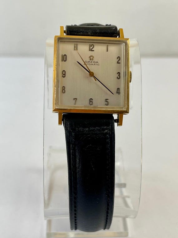 Omega Automatic Square Gold Capped /Stainless Ste… - image 2