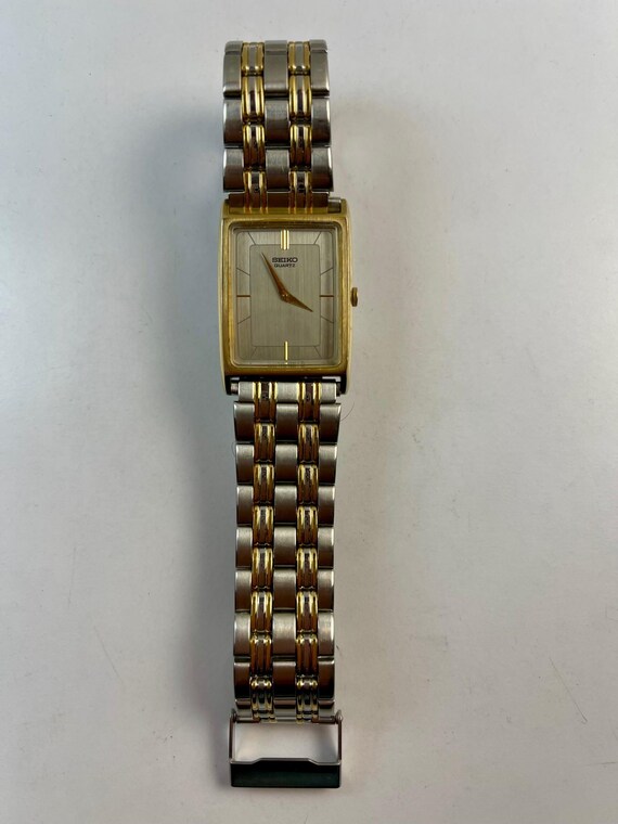 Seiko Rectangular Two-Tone Dial Vintage Made in J… - image 7