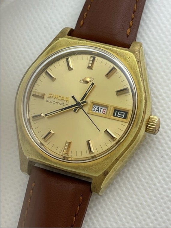 Enicar  Automatic Gold Capped Calendar Day/Date S… - image 2