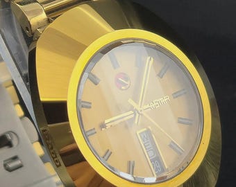 Rado DIASTAR Automatic Calendar Day Date Gold Capped Ref.636.0313.3. Vintage 25J.Cal.4344 R1 Swiss Made 1966
