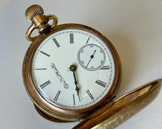 Elgin Antique Railroad Military Doctors 14K Gold Filled Hunter