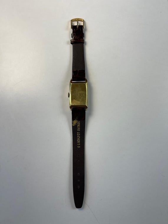 Longines Doctor’s Dial Art Deco Rectangular 14K G… - image 8