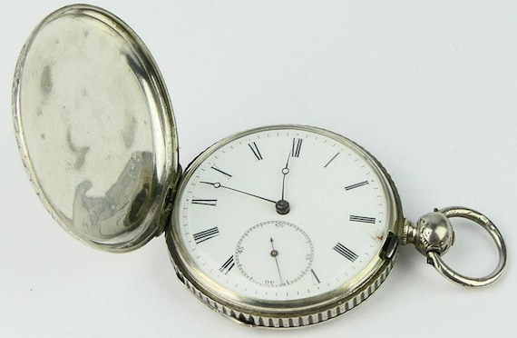 M. J. Tobias Antique 1840 Silver Savonette Award Pocket Watch was presented by Russian Emperor Nicholas1 Family Porcelain Dial