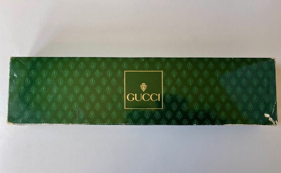 Gucci Ladies18K Gold Plated Original Box Black Di… - image 1