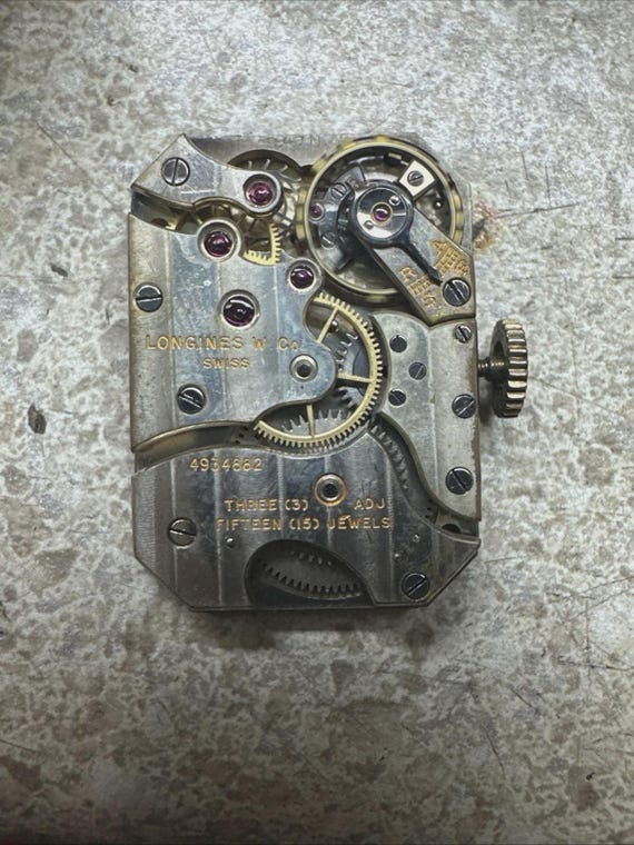Longines Doctor’s Dial Art Deco Rectangular 14K G… - image 6