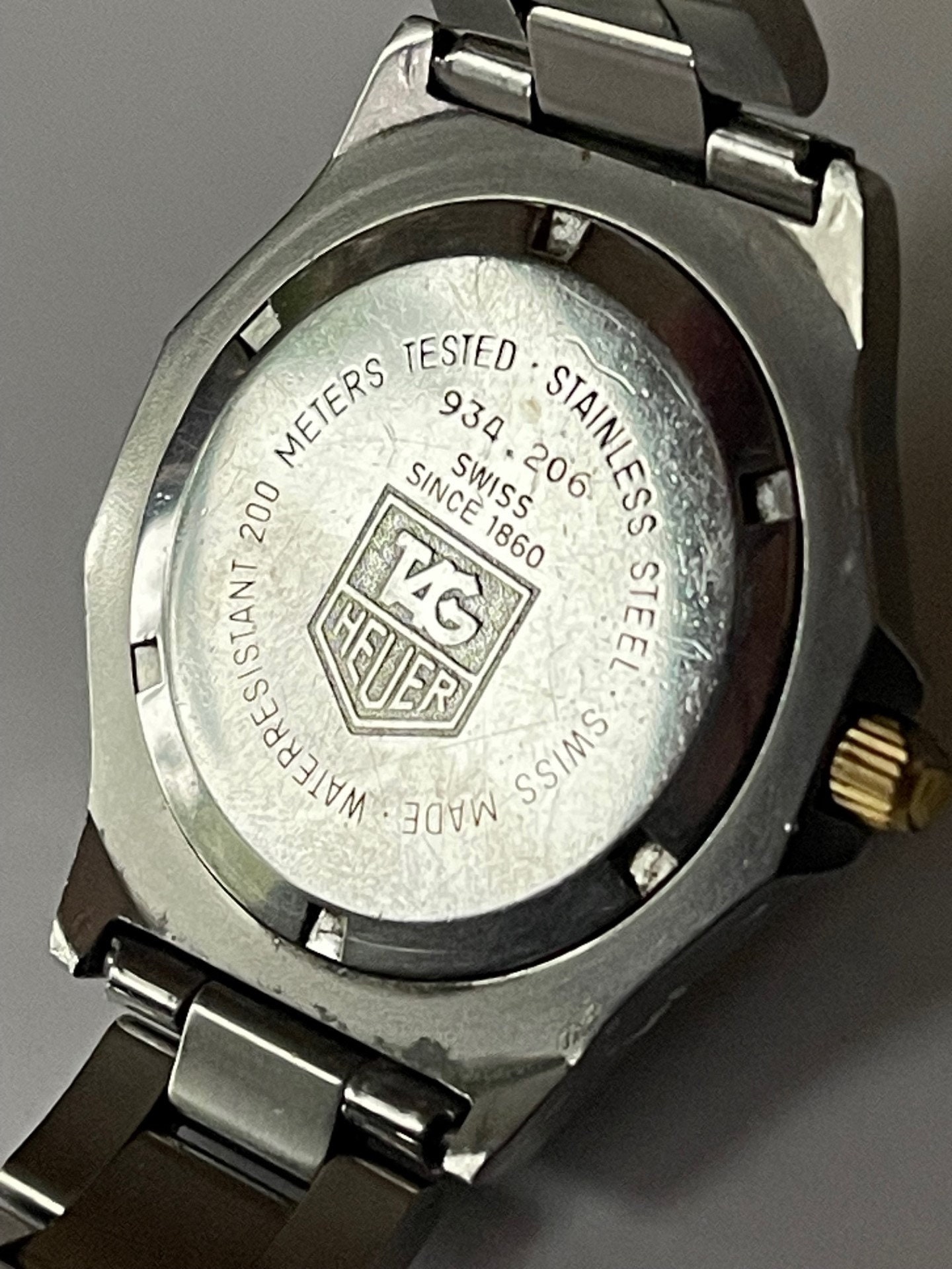 TAG Heuer 3000 Professional Calendar Date Ref.934.206 Two Tone Gold Steel Vintage Swiss Made 1994