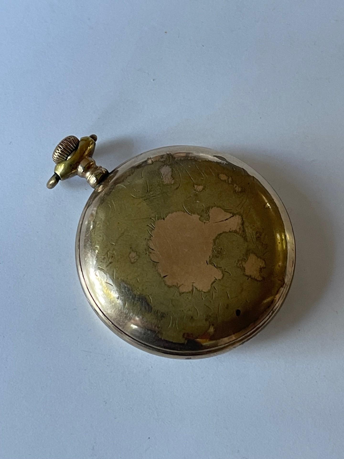 Elgin Natl. Watch Co. Antique Railroad Military Gold Filled White