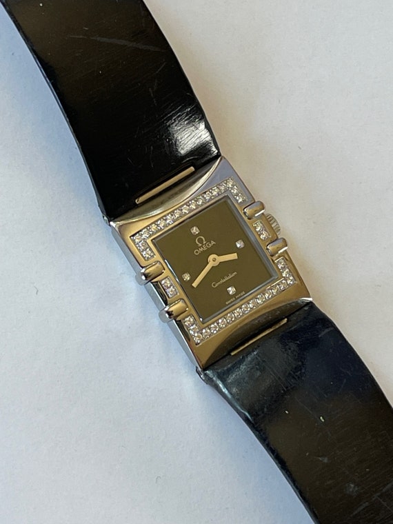 Omega Constellation Quadra Factory Genuine Diamonds Ladies Cal.1376 Vintage Swiss Made