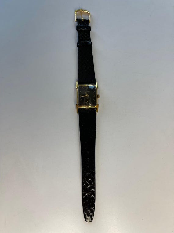 Gruen Precision Rectangular Sub-Seconds Black Dil… - image 3