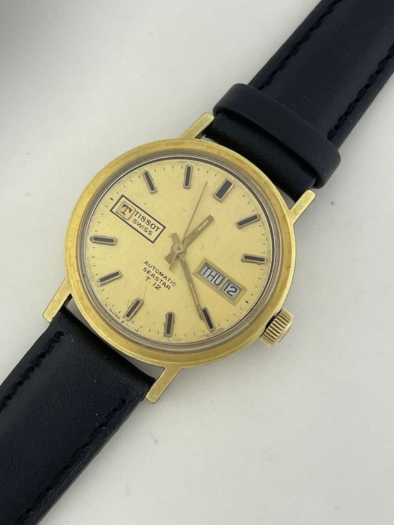 Tissot Seastar T12 Automatic Calendar Date Gold C… - image 2