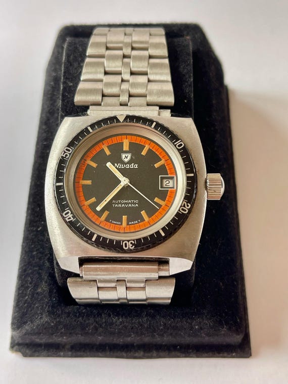 Nivada Ultramatic 自動巻きハイビート 稼動品 Genuine nivada dial round - Gem