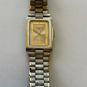 Longines Gold Capped Two Tone Dial Swiss Made - Etsy
