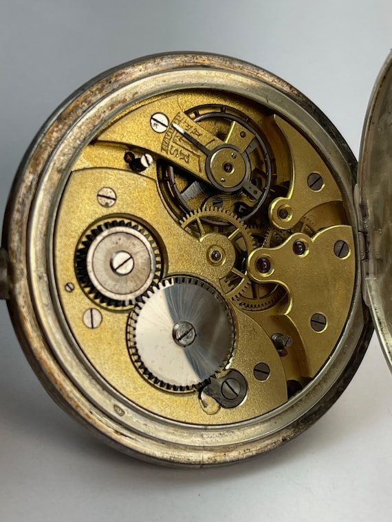 Anonymous Solid Silver Antique Pocket Watch 0.935… - image 2