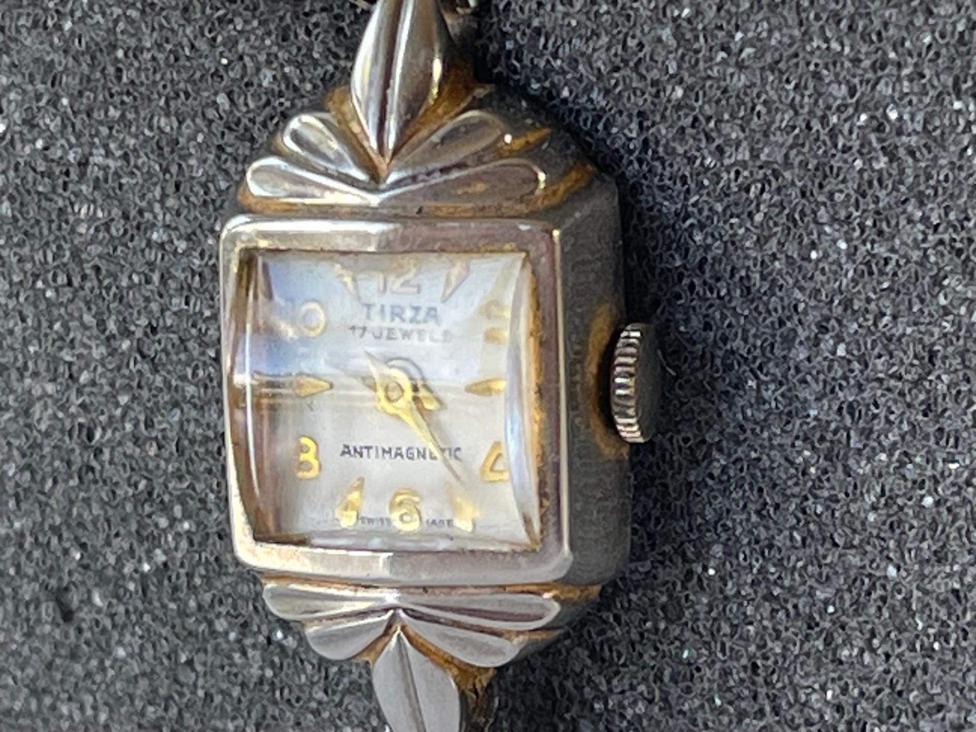 Montre Vintage LEMONT Femme - Années 1950 - Avec Bracelet Cordon - Bon état D'occasion