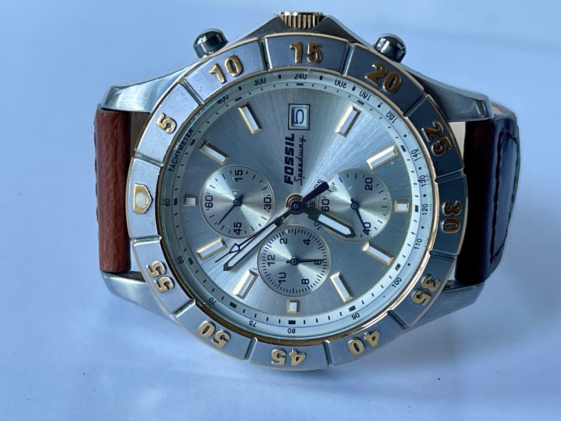 Fossil speedway blue watch outlet