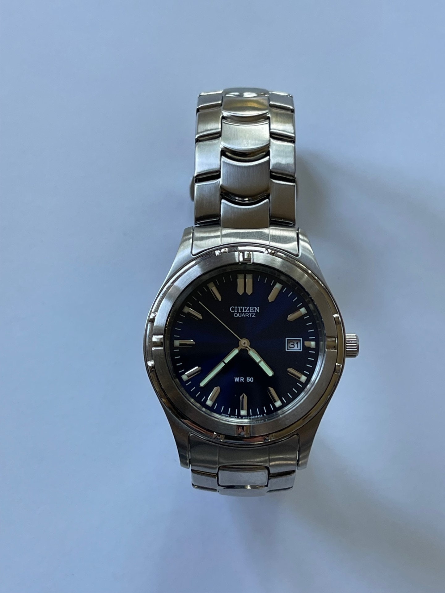 Citizen WR 50 Calendar Date Stainless Steel Blue Dial 2018 Ref.2510 S020841 Etsy UK