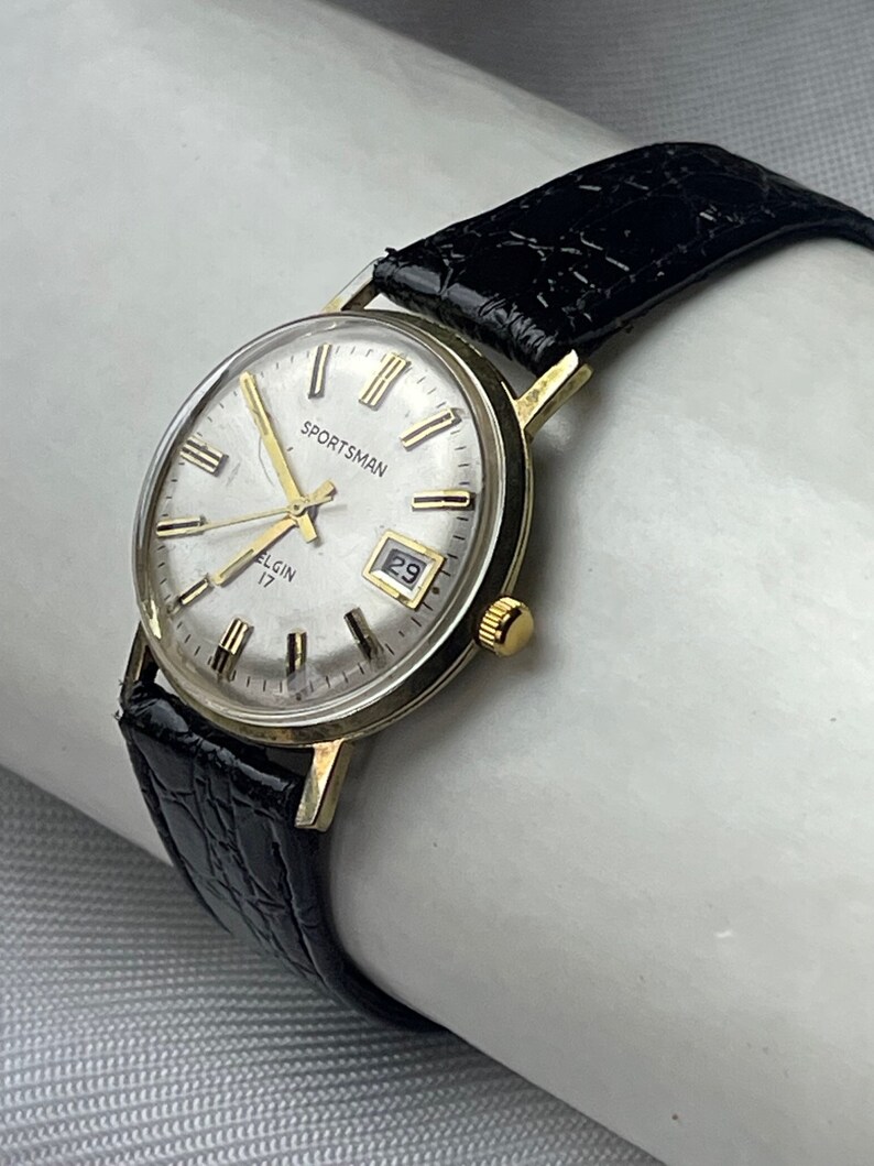 Elgin Calendar Date Gold Capped Vintage Swiss Made 1964 - Etsy