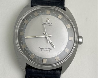 Omega Seamaster Cosmic Automatic Stainless Steel Two Thone Dial Vintage Swiss Made 1973 Reference 165026SP