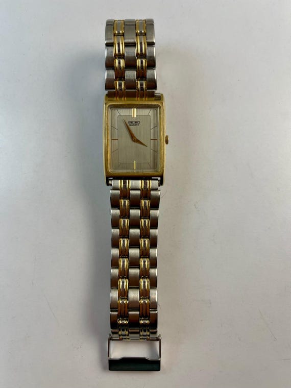 Seiko Rectangular Two-Tone Dial Vintage Made in J… - image 4