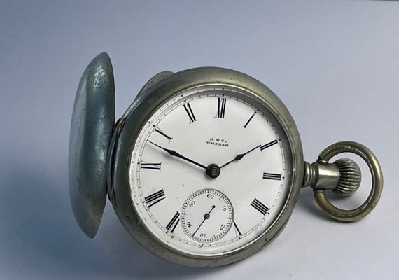 Waltham Bartletto Railroad Antique Pocket Watch S… - image 4