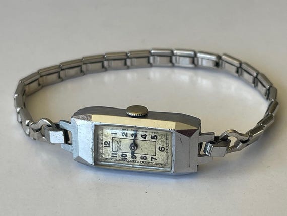 Marconi Special Rolex Rectangular Curved Stainles… - image 1