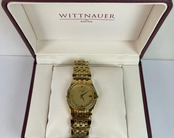Wittnauer Laureate Genuine Diamonds Bezel Calendar Date Original