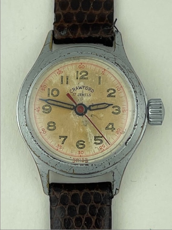 totot★【1940年代頃】CRAWFORD スイス製 手巻き腕時計 スイス製手巻き式で11万円】デッドストックで僅か32本。名門フォンテン