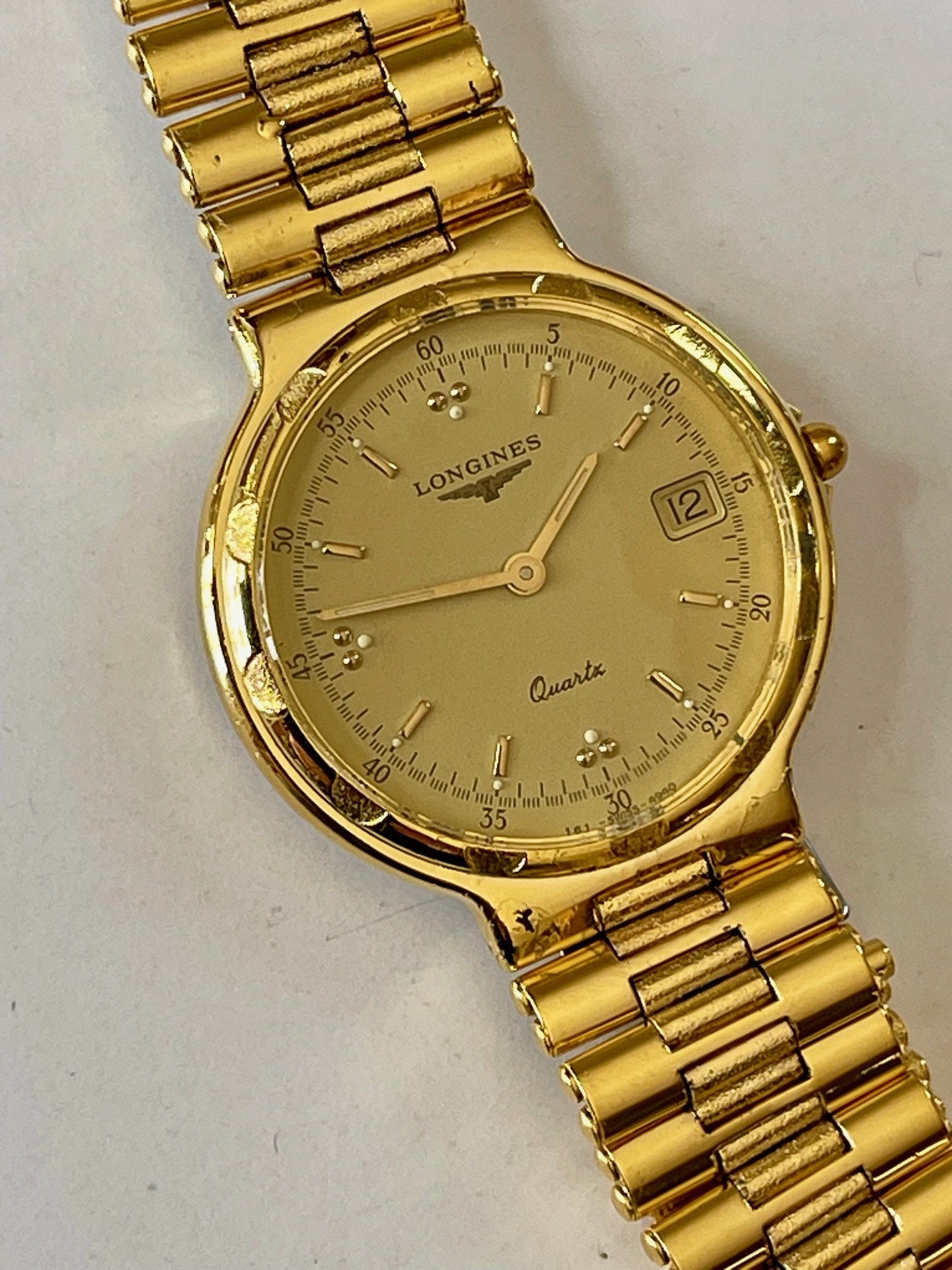 Longines Conquest Gold Capped Calendar Date Ref.161-4940