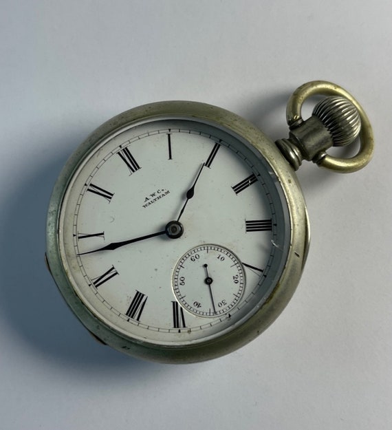 Waltham Bartletto Railroad Antique Pocket Watch S… - image 3