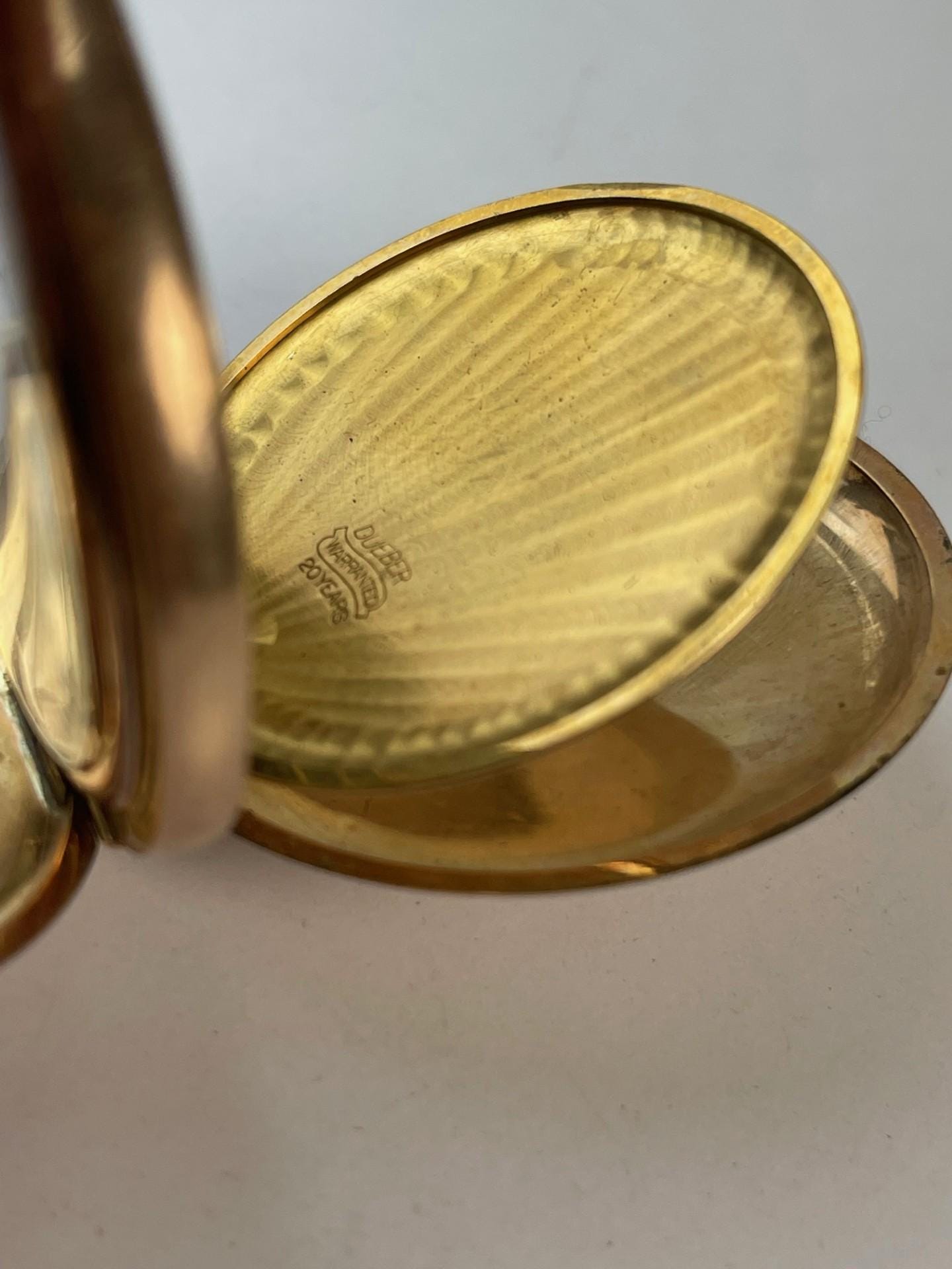 Elgin Gold Filled Warranted 20 Years Roman Numbers White Porcelain