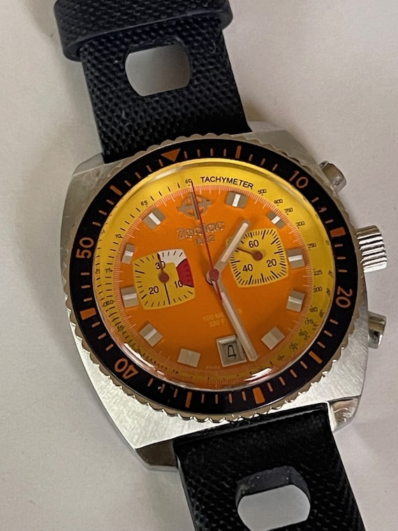 Zodiac SeaDragón Chronograph Date Tachymeter Orang