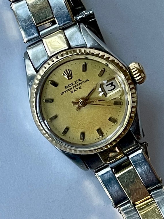 Rolex Oyster Perpetual Lady Date Magnifier Automatic Two Tone14k
