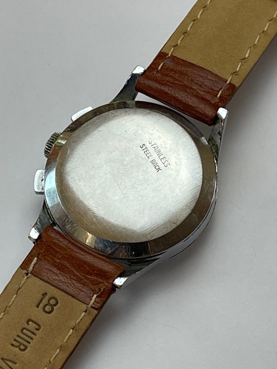 Montre De Poche Militaire Breitling Wakmann Chronographe WW2 - Fonctionne, Vintage 1940s