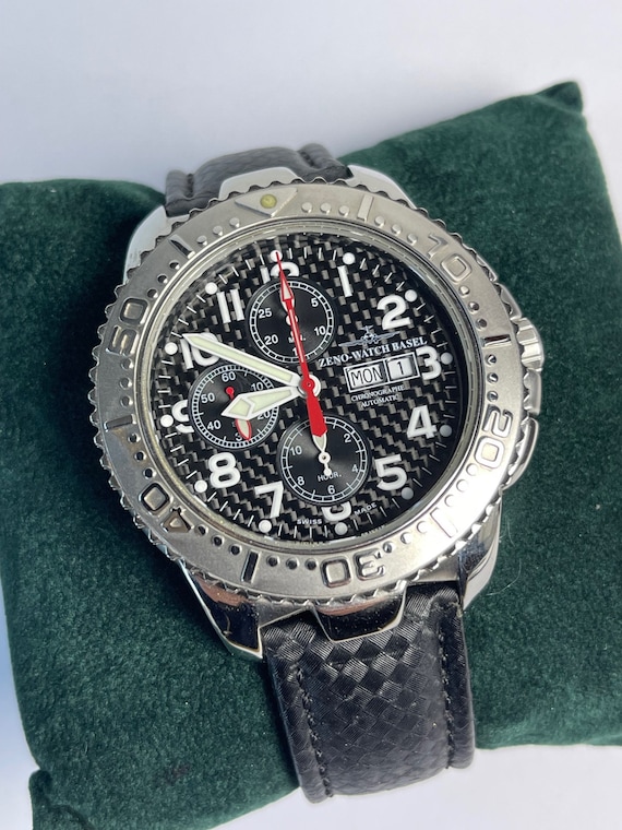 Zeno-Watch Basel Pilot Automatic Quick Set Day Da… - image 5