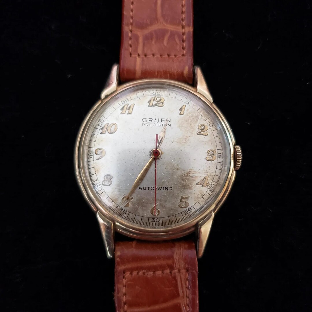 1950's Gruen Automatic Watch with case (M2) 78 1950's Gruen Automatic Watch with case (M2) 78