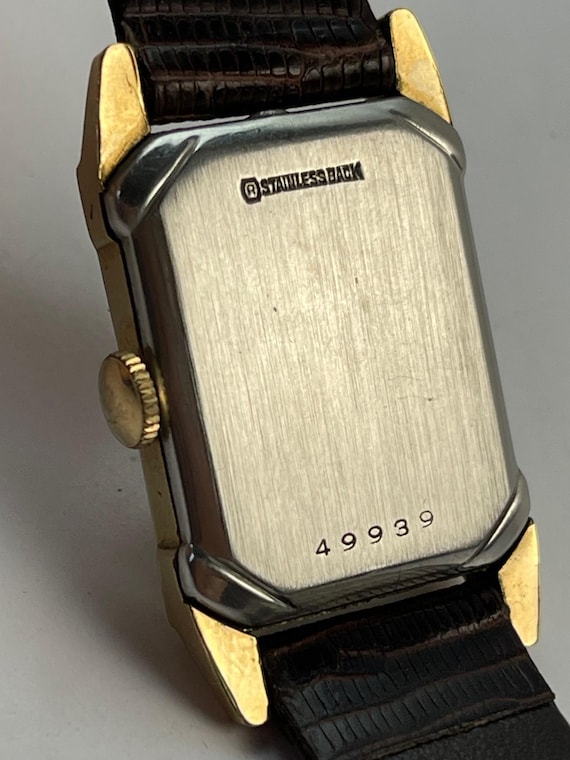 Hamilton Art Deco Style Rectangular Sectored Text… - image 5