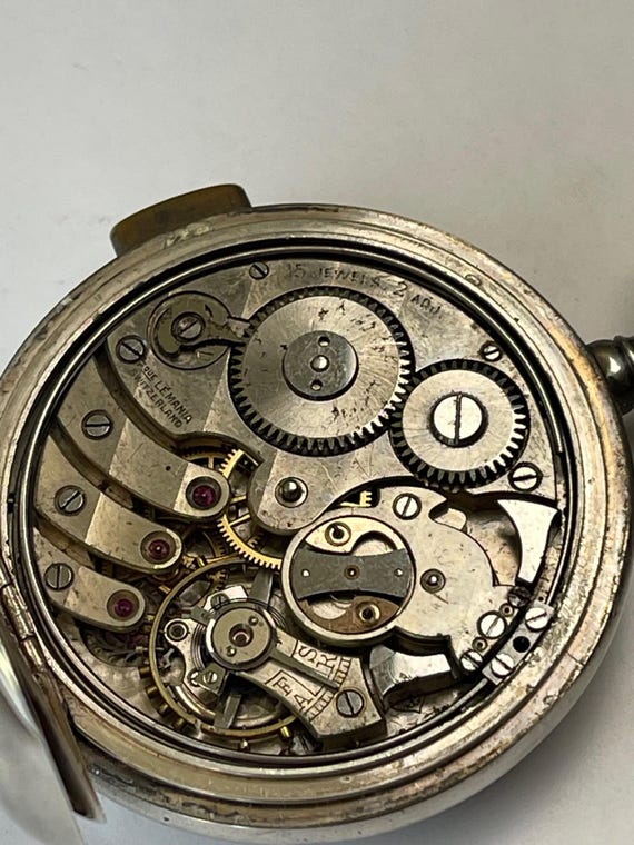 Lemania Solid Silver Minute Repeater Art Deco Poc… - image 9