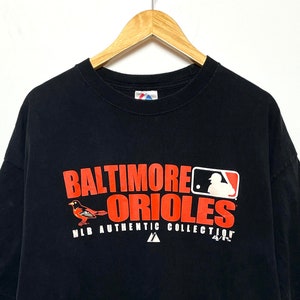 2000s Baltimore Orioles MLB Baseball Spell Out Graphic Tee Shirt (size adult XXL)