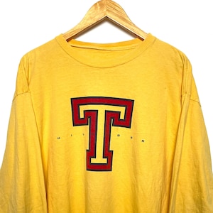 Vintage 1990s Tommy Hilfiger Jeans Spell Out Long Sleeve Tee Shirt (size adult XL)