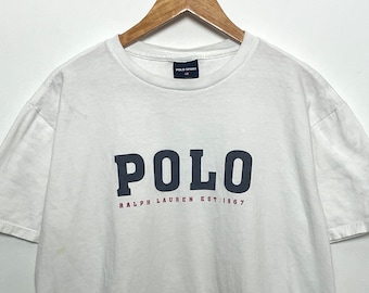 【POLO SPORT】1990s Big Size Rugger Shirt Vintage 90's Polo Sport Spell Out Shirt Large Polo Sport #22 Ralph
